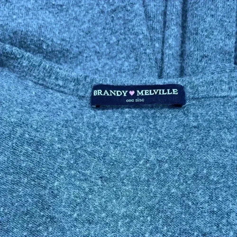 Brandy Melville Wool V-neck gray sweater oversized one size fits most - Picture 7 of 7